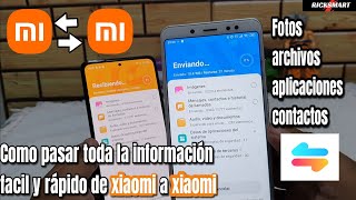 🤯Pasar toda la información facil y rápido de Xiaomi a Xiaomi Mi mover Mi mudanza contactos fotos [upl. by Dadirac]