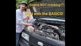 Engine NOT Cranking over Start with the BASICS Geo Tracker Suzuki Samurai Sidekick Hwy83SUZUKI [upl. by Lattie]