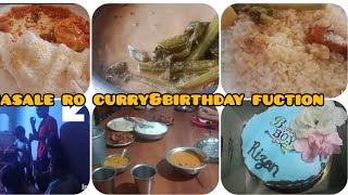 basale ro curry ro recipeanishaalisvlog birthdaycelebration food [upl. by Tehc]