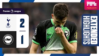 Extended PL Highlights Tottenham 2 Brighton 1 [upl. by Aniratak]