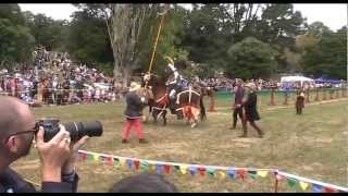 Jousting and Medieval combat Harcourt Park NZ 17 Feb 2013 [upl. by Nahij]