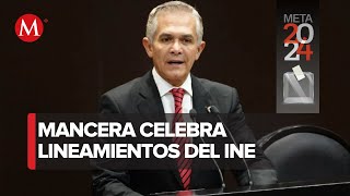 “Me parece bien que haya reglas” asegura Miguel Ángel Mancera [upl. by Ardnak]