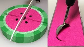 Very Satisfying and Relaxing Compilation 109 Kinetic Sand ASMR [upl. by Mari]