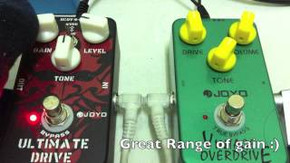 Joyo Ultimate Drive and Vintage Overdrive Demo [upl. by Ailegna]