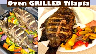 Tasty Oven Grilled Tilapia Recipe [upl. by Suivatal]