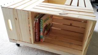 Diy Crate Coffee Table  Pictures Of Pallet Furniture Diy Collection [upl. by Lardner]