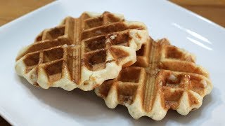 Belgian Sugar Waffles  Easy Liege Waffle Recipe [upl. by Otrebliw406]