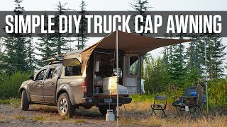 Super Simple DIY Awning for Canopy Shell Camping [upl. by Tebzil]