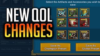 BIG QOL CHANGES THIS PATCH  Raid Shadow Legends [upl. by Donalt381]