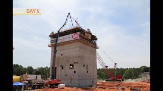 Weitz CobbVantress Poultry Feed Mill Slipform Time Lapse Video [upl. by Uyr767]