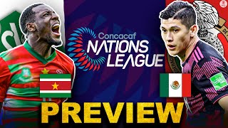 CONCACAF Nations League Suriname vs Mexico PREVIEW Pick to Win Team Breakdowns amp MORE CBS Sports [upl. by Fachini]