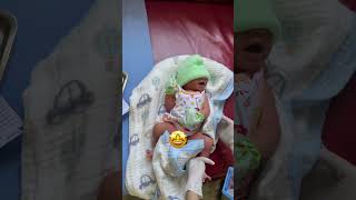 Baby newborn screening testtesty screen shortsvideo videoshort [upl. by Enelyam]