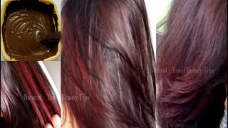 How to Get Burgundy or Chocolate Brown Hair Color at Home 100 Working Black Hair to Burgundy Color [upl. by Silvain]