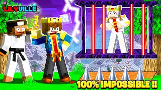 I Made 100 IMPOSSIBLE PRISON In Minecraft 😰 LILYVILLE SMP [upl. by Bullion879]