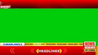 Green Screen News Headlines  Complete Setup  News Frame [upl. by Fenelia]