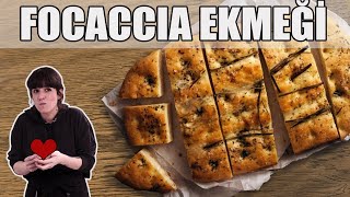 EVDE KOLAY EKMEK YAPIYORUZ  FOCACCIA [upl. by Retswerb]