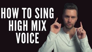 How To Sing High Mix Voice  Quick Tip  Tyler Wysong [upl. by Poucher]