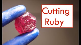 Cutting a rare ruby [upl. by Sinne894]