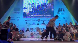 20100529 Cyon BBOY CHAMPION SHIP Fusion Mind VS TG Breakers [upl. by Pampuch561]