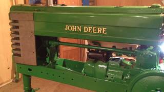 194041 John Deere B tractor restoration pt 71 video on engine oil pressure set up and how to [upl. by Freya]