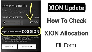 XION Allocation Check  XION Claim  XION Listing Price  XION Token Price  XION Form Link [upl. by Daloris296]