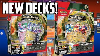 NEW Pokemon TCG ex Deluxe Battle Decks REVEALED  Miraidon ex and Koraidon ex  Worth it [upl. by Muhcan]