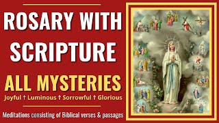 ALL 20 Mysteries  Rosary With Scripture  Scriptural Rosary [upl. by Yruy]