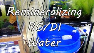 Remineralizing RO DI water [upl. by Covell]