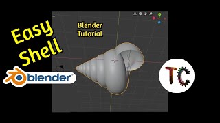 Make A Shell In Blender Easy 3D Spiral Shell 3D [upl. by Sekoorb781]