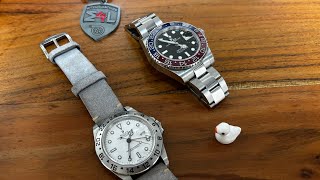 Rolex Pepsi GMT Master VS Rolex Explorer 2 [upl. by Llerehs]