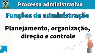 Funções da administração Planejamento organização direção e controle [upl. by Ettennan]