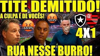 DEMITAM ESSE RETRANQUEIRO INCOMPETENTE  PÓS JOGO AO VIVO BOTAFOGO X FLAMENGO AO VIVO [upl. by Giffer94]