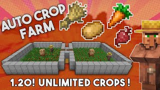 Minecraft Easy Villager Crop Farm AutoAFK Tutorial 120  Potato Wheat Carrot Beetroot [upl. by Azaria7]