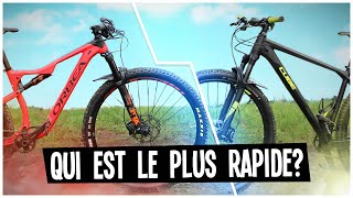 Quel vtt est le plus rapide   Full suspendu vs Semirigide 🏁🏁 [upl. by Assilla]