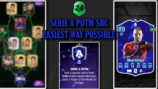 SERIE A POTM SBC Cheapest Way Possible  Madfut 24 sbc  Madfut 24 [upl. by Hseham]