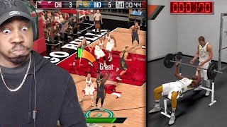 NBA 2K MOBILE GAMEPLAY BENCH PRESS DRILL SEASON MODE MY TEAM PACK OPENING JORDAN amp MORE Ep 1 [upl. by Sutit660]