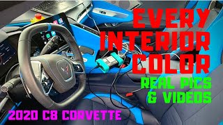 EVERY INTERIOR COLOR OF THE 2020 C8 CORVETTE  Pictures amp Videos [upl. by Artekal]