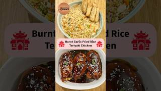 Burnt Garlic Fried Rice with Teriyaki Chicken Recipe  Easy Asian Meal  Quick Weeknight Recipe [upl. by Netsew]