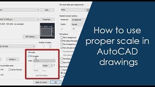 How to use proper scale in AutoCAD drawings  Part 1 of 2 [upl. by Ennylhsa]