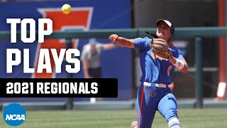 Best defensive plays of 2021 NCAA softball regionals [upl. by Urial]