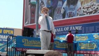 Nathans Hot Dog Eating Contest 2012 [upl. by Patten502]