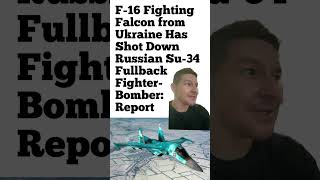 Ukraine F16 shot down Russian su34 ukraine armedforces america military russiaukrainewar [upl. by Guinna]