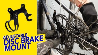 Converting to Disc Brakes Adjustable Disc Brake Mount Holder [upl. by Mil]