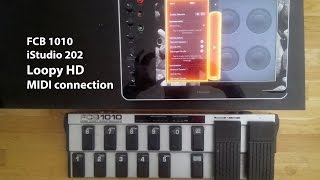 FCB 1010  iStudio MIDI amp Settings for Loopy HD [upl. by Conlin]