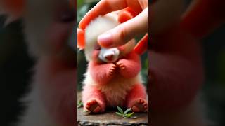 I’m Holding a Pink Panda 😱😍🐼pink panda shorts nature funny cute bigbear animals love pets [upl. by Shriner209]