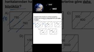 İzohipsler Soru Çözümü coğrafya yks tyt msu [upl. by Aiset]