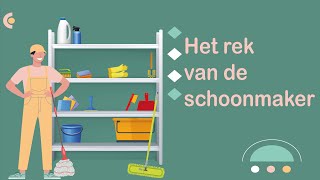 Het rek van de schoonmaker schoonmaken poetsen NT2 learndutch Waystage A2 12 [upl. by Adnak575]