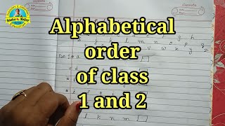 How to teach alphabetical order  alphabetical order  arrange words in ABC order [upl. by Zerlina]