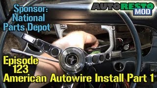 American Autowire Installation 65 Mustang Part 1 Episode 123 Autorestomod [upl. by Anelim]