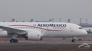 Aeroméxico B7878N965AM Dreamliner Takeoff at Narita International Airport [upl. by Mak]